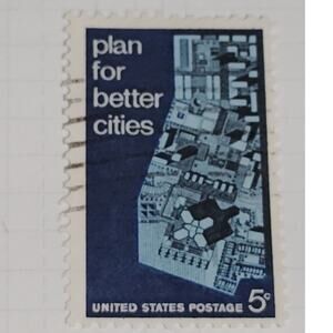 1967 Scott #1333 – 5¢ Urban Planning / Model City Design – Canceled